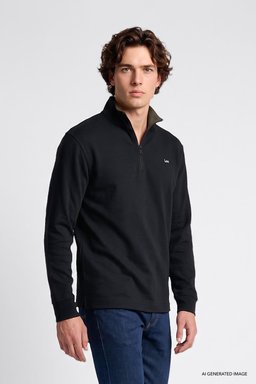Pamuklu Regular Fit Normal Kesim Bisiklet Yaka Logo Detaylı Sweatshirt - Anthracita-L2620159003