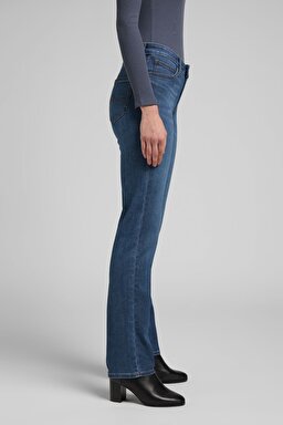 Marion Straight Fit Normal Bel Denim Esnek Jean Pantolon - Mid Worn-L301CGMZ (görsel 2)