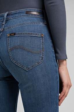 Marion Straight Fit Normal Bel Denim Esnek Jean Pantolon - Mid Worn-L301CGMZ (görsel 4)