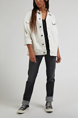 Marion Straight Fit Düz Kesim Normal Bel Esnek Jean Kot Pantolon - Middle Of The Night-L301GSB42 (görsel 2)