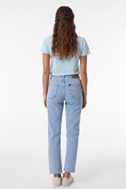 Carol Regular Fit Normal Kesim Yüksek Bel Açık Mavi Esnek Jean Kot Pantolon - Stone Frost-L30UHGB46 (görsel 3)