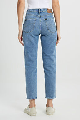 Carol Regular Fit Normal Kesim Yüksek Bel Açık Mavi Esnek Jean Kot Pantolon - Chance Of Rain-L30UHGD63 (görsel 4)