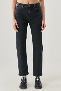 Carol Regular Straight Fit Yüksek Bel Esnek Jean Kot Pantolon - Visual Ashton-L30UORLQ (görsel 5)