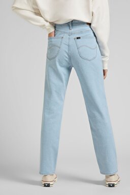 Carol Regular Straight Fit Yüksek Bel Esnek Jean Kot Pantolon - Light Lennox-L30UOWVP (görsel 4)