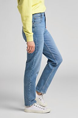 Carol Regular Straight Fit Yüksek Bel Esnek Jean Kot Pantolon - Light Luna-L30UTLYX (görsel 2)