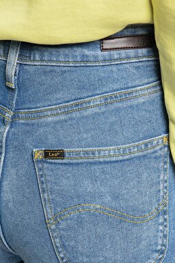 Carol Regular Straight Fit Yüksek Bel Esnek Jean Kot Pantolon - Light Luna-L30UTLYX (görsel 5)