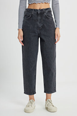 Regular Fit Normal Bel Esnek Jean Pantolon - Anthracite-L31J003003 (görsel 3)