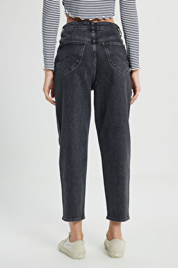 Regular Fit Normal Bel Esnek Jean Pantolon - Anthracite-L31J003003 (görsel 4)