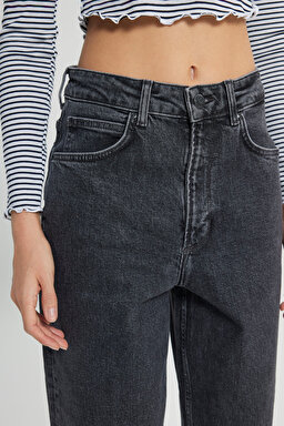 Regular Fit Normal Bel Esnek Jean Pantolon - Anthracite-L31J003003 (görsel 5)
