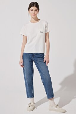 Stella Tapered Fit Çok Yüksek Bel Esnek Jean Pantolon - Dark Ruby-L31JMWDU (görsel 3)