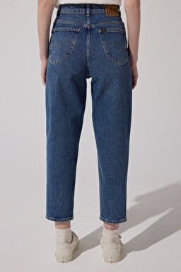 Stella Tapered Fit Çok Yüksek Bel Esnek Jean Pantolon - Dark Ruby-L31JMWDU (görsel 6)