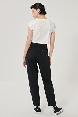 Stella Straight Fit Çok Yüksek Bel Jean Pantolon - Black-L31JNECY (görsel 4)