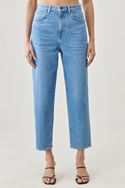 Stella Tapered Fit Çok Yüksek Bel Esnek Jean Pantolon - Mid Alton-L31JOWVI