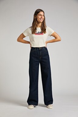 Stella A Line Fit Yüksek Bel Geniş Paça Jean Kot Pantolon - Dark Stone-L31SJLAS (görsel 2)