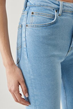Ivy Super Skinny Fit Dar Kesim Çok Yüksek Bel Esnek Jean Kot Pantolon - Light Ruby-L32ETVZB (görsel 3)