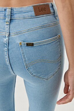 Skinny Fit Dar Kesim Yüksek Bel Esnek Jean Pantolon - Light Ruby-L32S001ZB (görsel 7)