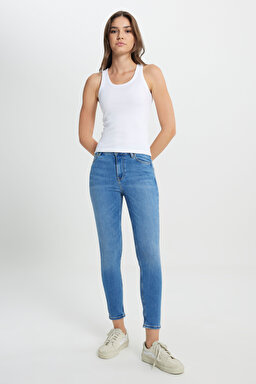 Forever Skinny Fit Dar Kesim Yüksek Bel Esnek Jean Kot Pantolon - In A Trance-L32SOVD44