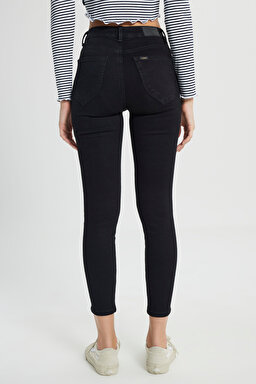 Forever Skinny Fit Dar Kesim Yüksek Bel Jean Kot Pantolon - Black Avery-L32SOZVT (görsel 5)