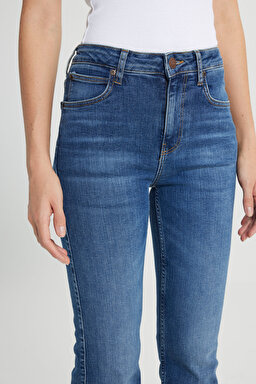 Breese Skinny Fit Dar Kesim Yüksek Bel Açık Mavi Esnek Jean Kot Pantolon - Light Blue-L32Y003404 (görsel 6)