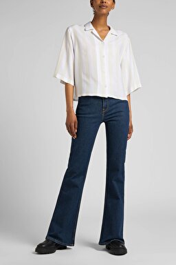Breese Flare Fit Yüksek Bel İspanyol Paça Esnek Jean Kot Pantolon - That'S Right-L32YBKKK (görsel 2)