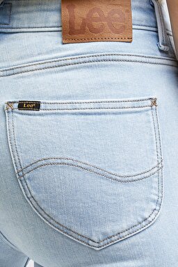 Breese Flare Fit Normal Bel Bol Paça Esnek Jean Kot Pantolon - Morning Walk-L32YGUB44 (görsel 4)