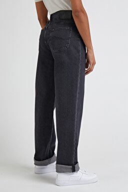 Jane Straigt Fit Düz Kesim Normal Bel Esnek Jean Kot Pantolon - Evening Dark-L34QBBB34 (görsel 3)