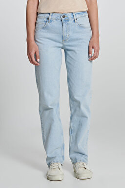 Jane Straigt Fit Düz Kesim Normal Bel Esnek Jean Kot Pantolon - Soft Diffused-L34QHGB33 (görsel 5)
