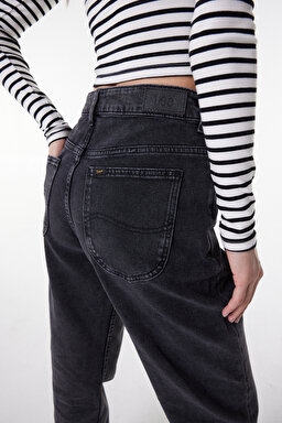 Rider Straight Fit Düz Kesim Düşük Bel Antrasit Esnek Jean Kot Pantolon - Into The Shadow-L35FQBD59 (görsel 5)