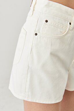 Regular Fit Rahat Kesim Chino Şort - Gray Melange-L37CKG36 (görsel 6)