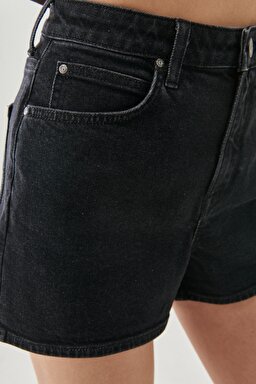 Regular Fit Normal Kesim 5 Cep Esnek Jean Şort - Dark Westport-L37CORBT (görsel 6)