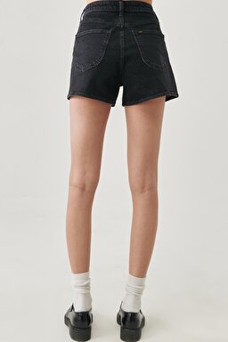 Regular Fit Normal Kesim 5 Cep Esnek Jean Şort - Dark Westport-L37CORBT (görsel 7)
