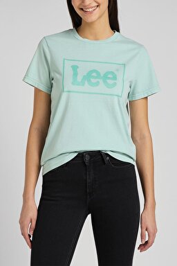Slim Fit Dar Kesim Bisiklet Yaka Kısa Kollu Tişört - Sea Green-L44PUZUL
