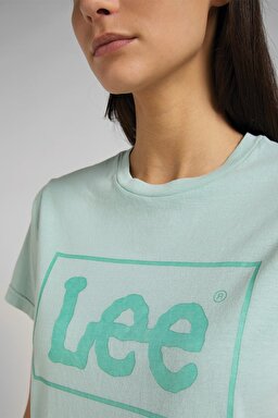 Slim Fit Dar Kesim Bisiklet Yaka Kısa Kollu Tişört - Sea Green-L44PUZUL (görsel 2)