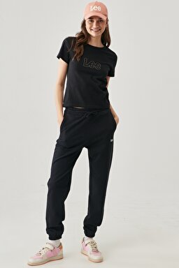 Regular Fit Normal Kesim %100 Pamuk Bisiklet Yaka Tişört - Black-L44TET01 (görsel 2)