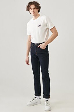 Brooklyn Straight Fit Normal Bel Denim Esnek Jean Kot Pantolon - Blue Black-L45271HH