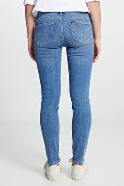 Scarlett Skinny Fit Dar Kesim Yüksek Bel Esnek Jean Kot Pantolon - Mid Worn-L526CGMZ (görsel 5)