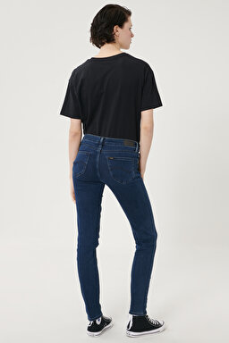 Scarlett Skinny Fit Denim Esnek Jean Kot Pantolon - Dark Blue-L526PHWV (görsel 6)