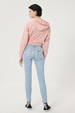Scarlett Skinny Fit Denim Esnek Jean Kot Pantolon - Light Blue-L526PQXL (görsel 5)