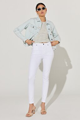 Trucker Regular Fit Normal Kesim Açık Mavi Jean Kot Ceket - Brisk Air-L54MGWB31 (görsel 6)