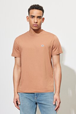 Regular Fit Normal Kesim %100 Pamuk Bisiklet Yaka Tarçın Tişört - Cider-L60UFQA08