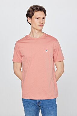 Regular Fit Rahat Kesim Bisiklet Yaka Kısa Kol Logolu Tişört - Rust-L60UFQUK (görsel 2)