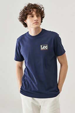 Regular Fit Normal Kesim %100 Pamuk Bisiklet Yaka Logolu Tişört - Gray-L60WFQ35