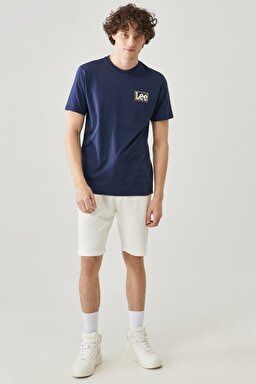 Regular Fit Normal Kesim %100 Pamuk Bisiklet Yaka Logolu Tişört - Gray-L60WFQ35 (görsel 2)