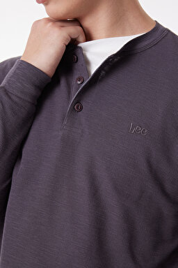Regular Fit Normal Kesim %100 Pamuk Bisiklet Yaka Gri Tişört - Gray-L61RNB035 (görsel 4)