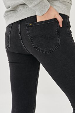 Scarlett High Skinny Fit Denim Esnek Jean Kot Pantolon - Anthracite-L626003003 (görsel 5)