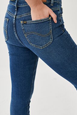 Scarlett High Skinny Fit Denim Esnek Jean Kot Pantolon - Blue-L626004400 (görsel 4)