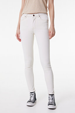 Scarlett High Skinny Fit Yüksek Bel Jean Pantolon - Beige-L626007614