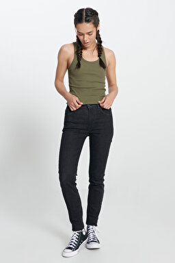 Scarlett High Rise Skinny Fit Dar Kesim Yüksek Bel Esnek Jean Kot Pantolon - Rinse-L62602236