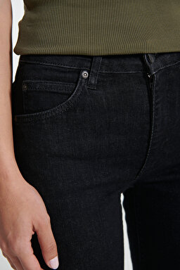 Scarlett High Rise Skinny Fit Dar Kesim Yüksek Bel Esnek Jean Kot Pantolon - Rinse-L62602236 (görsel 3)