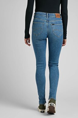 Scarlett Skinny Fit Dar Kesim Yüksek Bel Esnek Jean Kot Pantolon - Blue Sky-L626ERKJ (görsel 4)